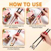 Pack of 8 Chopstick Helper, Training Chopsticks Helper Connector for