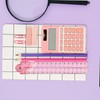 2 PCS Folding Ruler, 30cm Foldable Ruler Clear Ruler 15cm