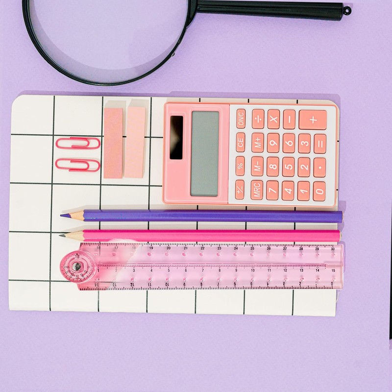 2 PCS Folding Ruler, 30cm Foldable Ruler Clear Ruler 15cm