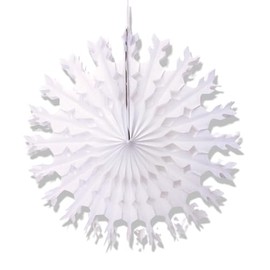 Tallon Large Hanging Snowflake Christmas Decoration White Paper Festive Decor 50cm Winter Home Fake Snow Christmas Decorations