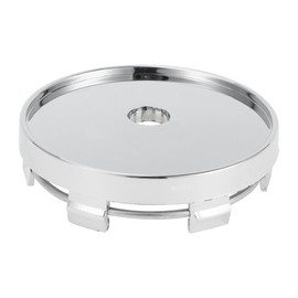 Partuto 1 Pcs 60mm 2.36" OD - Universal Car Wheel Hub Center Caps - Car SUV Trucks Auto Hub Covers Automotive Accessories Scratch Resistant Rustproof - Durable Plastic Chrome Color