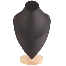 Necklace Bust Holder Scratch Proof Stable Base Chain Jewelry Display Stand for Store Window Home Black