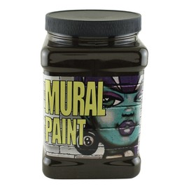 CHROMA Acrylic Mural Paint for Interior and Exterior Murals - Lightfast, Mixable, Hard-Wearing Vibrant Pigment, 1/2 Gal Blacktop (2798)