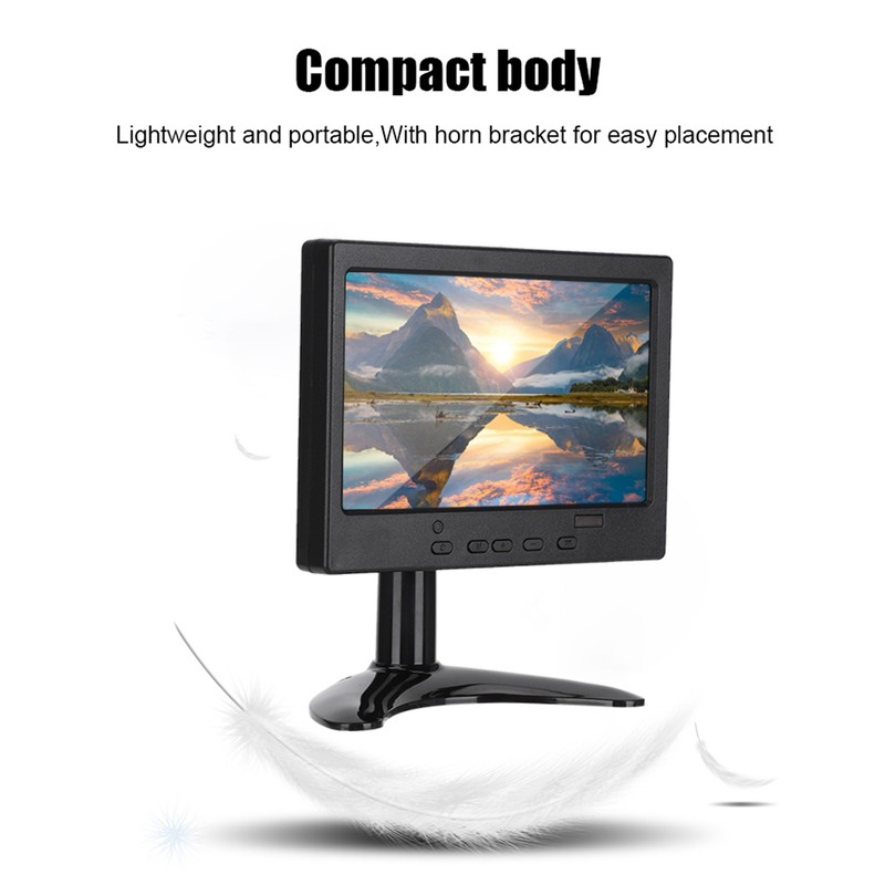 7in 1024x600 Resolution 16:9 Multifunction Display Monitor for HDMI /