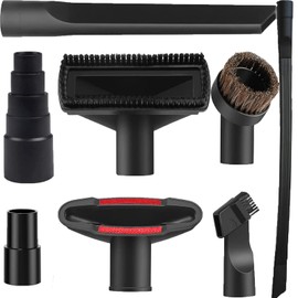 8 Pcs Staubsauger Düsen Set StaubsaugerAufsätze Nass Trocken Kunststoff Adapter 32-35 mm Staubsaugerdüse Flexibler Fugendüse Werkzeug PolsterdüseflexiblenSaug-Röhrchen Universal Vakuum Reinigungs-Set
