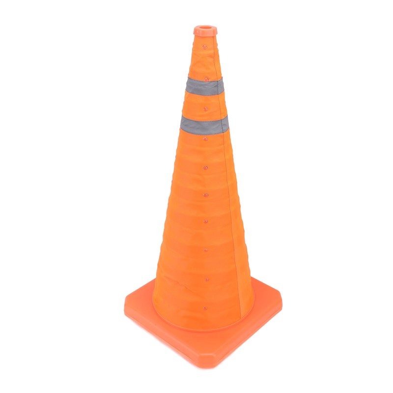 Collapsible Traffic Safety Cone with 2 Reflective Collar Multi Purpose
