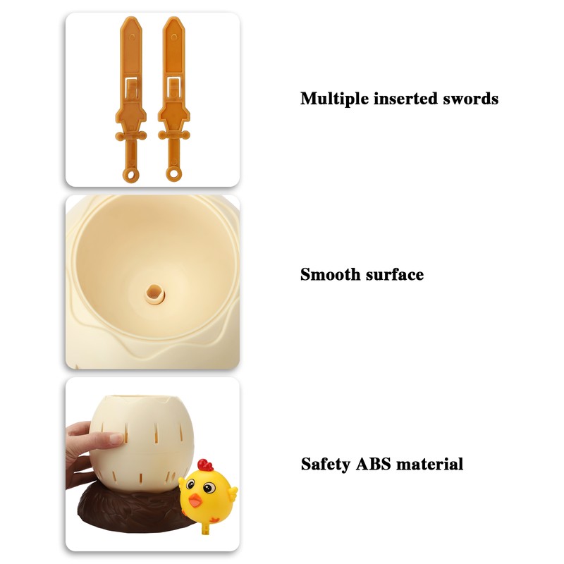 Easter Eggshell Trick Toy Parent Child Interactive Sword Pirate Bucket