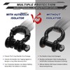 AUTMATCH D Ring Shackle Isolators Washers Kit - 2 Rubber