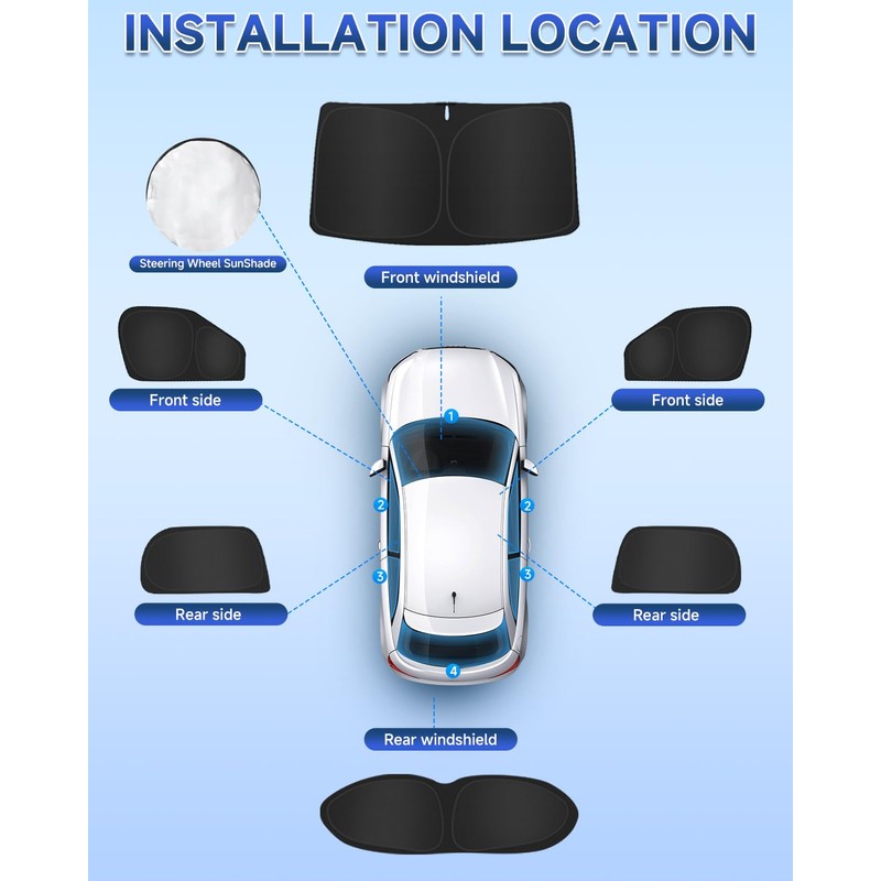 6PCS Window Shades for Chevrole Trailblazer(2021-2025) Accessories – Full Coverage