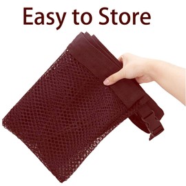 HOINCO Massage Porta Shelf Hammock,Massage Table Accessories Extra Large Under Desk Storage Mesh Pocket for Pillows, Sheets、Bolsters and Accessories,Creates More Space Under Your Table(Brown)