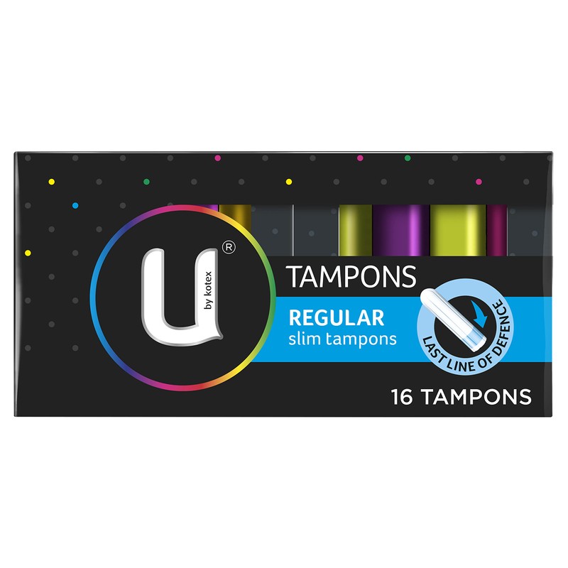 U by Kotex Tampons Regular 16 Pack