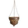 Austram Bronze Queen Anne Hanging Planters, 14 inch Diameter, Metal