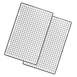 Supercenter Cooling Rack for Cookies Sheets, Set of 2 Oven Grid Wire Cooling Racks -16" x 10" Oven Safe Carbon Steel Rack for Baking & Cooking Racks