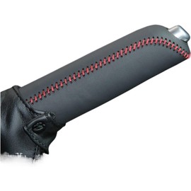 Cubierta del Freno de Mano del Coche Funda de Cubiertas de Freno de Mano de Coche Compatible con Mazda CX-5 2013-2014 Compatible con Mazda 3 Axela 2014-2017 Funda de Cuero(Black)