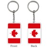 FHZJKJX Canada Flag Keychain Canadian Key Ring-(2 Pack Canada), Canada
