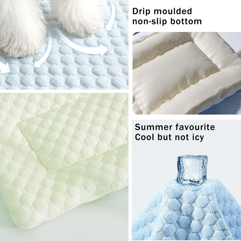 FOSDICK 2PCS Rabbit Cooling Pad, 32x21cm Hamster Cooling Pad Summer
