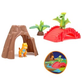 JUINSA Set of 2 Dinosaurs with Play Set, Box 32 x 15 x 25