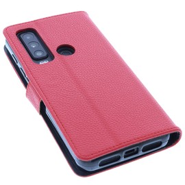 foto-kontor Cover compatible with CAT S75 book-style red case