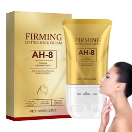 Ah-8 Firming Neck Cream,Neck Firming Cream with Roller,Firm and Lift Neck Cream for Sagging Skin,Fade Fine Lines & Wrinkle,Neck Tightening Cream,Reduce Double Chin & Moisturizing,Tighten and Lift