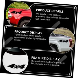 ULTECHNOVO Car Stickers Exterior Girl 2pcs Car Window Decal Decorative Sticker Easy Install