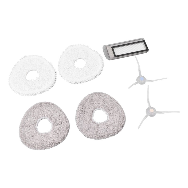 Side Brush Strainer White Gray Mopping Cloth Compatible for J1