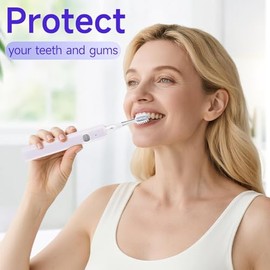 Cepillo de dientes eléctrico sónico para adultos y niños con modo UV - Limpieza profunda de 38000 VPM y 4 modos de limpieza, cepillo de dientes recarg