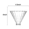 Mozacona 2pcs Glass Funnel Pour Over Coffee Filters,Coffee Drippers