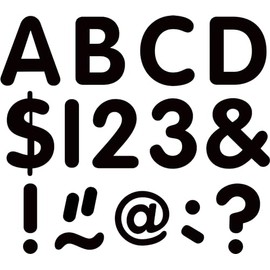 Teacher Created Resources Black 2" Classic Letters Uppercase Pack (TCR9210)