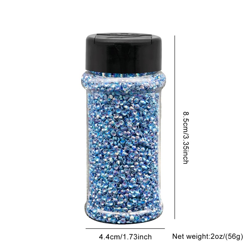 s 16 Pcs 2oz 3D Pearls Bubble Beads Chunky Glitter