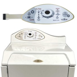 22004444/33002536/22004445/33002537 Dryer Touch Control Panel Range Membrane Switch Touchpad Compatible with Maytag MDE5500AYW,MDG5500AWW,MDE5500AZW,MDE5500AYQ,MDG5500AWQ,MDE5500AZQ