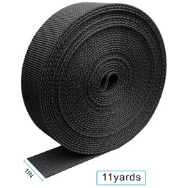 LHLBBGS Buckles and Straps 1-1/2 Inch, 11 Yards Webbing+14 Pack Heavy Duty Adjustable Side Release Plastic Buckles+28 Tri-Glide Slide Clips, No Sew Quick Replacement Backpack Buckles Webbing Strap Set