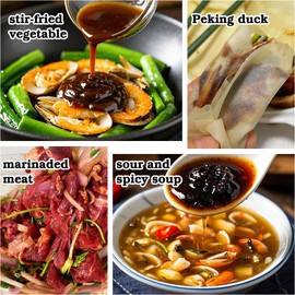 Sauce Grandmaster Tasty Upgrade Combo- 1 Dark Soy Sauce, 1 Hoisin Sauce, Ancient Brewing Method, Exclusive Recipe, A Feast for The Eyes and Tastebuds, Gulten Free and No preservatives