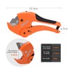 Convy PVC Pipe Cutter, Maximum Opening 3-42 mm - Orange,