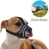 Black Dog Muzzle, Breathable Comfortable Mesh Muzzle for Dogs, Dog