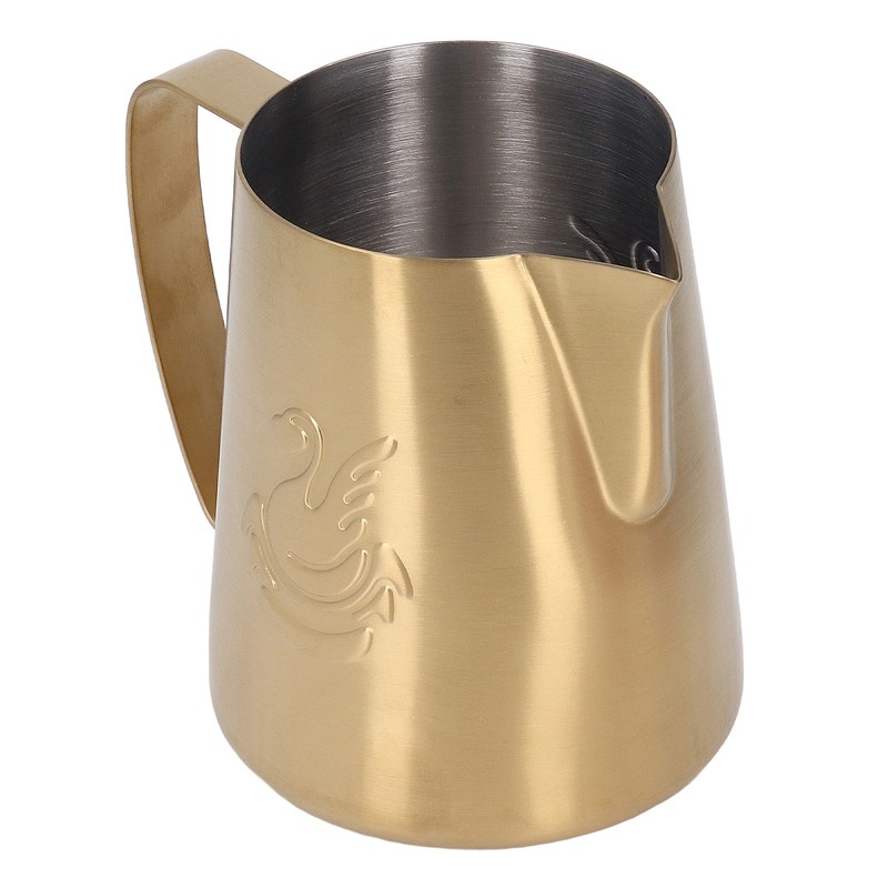 Frothing Cup 420ML 304 Stainless Steel Streamlined Cup Body Design