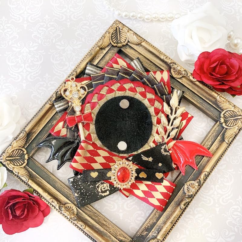 G trigger Can Badge Rosette with Feather Rosette Devil 2.2