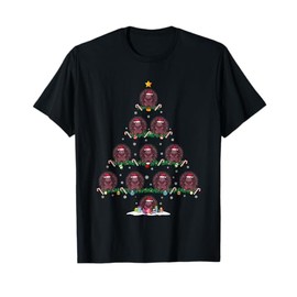Porcupine Christmas Tree Pajama Men Women Kids Ugly Xmas T-Shirt
