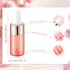 Njvial 100Pcs 3ml Rose Gold Glass Mini Eye Dropper Bottles