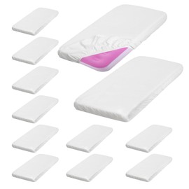 TANEMUDO 12 Pcs White Kids Air Mattress Fitted Sheets Toddler Inflatable Mattress Sheets for Kids Sleepover Party Travel Camping