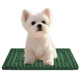 Dog Bed Mat for Crates - Soft & Cute Dog Bed for Dogs & Cats, Perfect Crate Bed or Kennel Mat (NavyBlue, S(24"*18"*1.1"))
