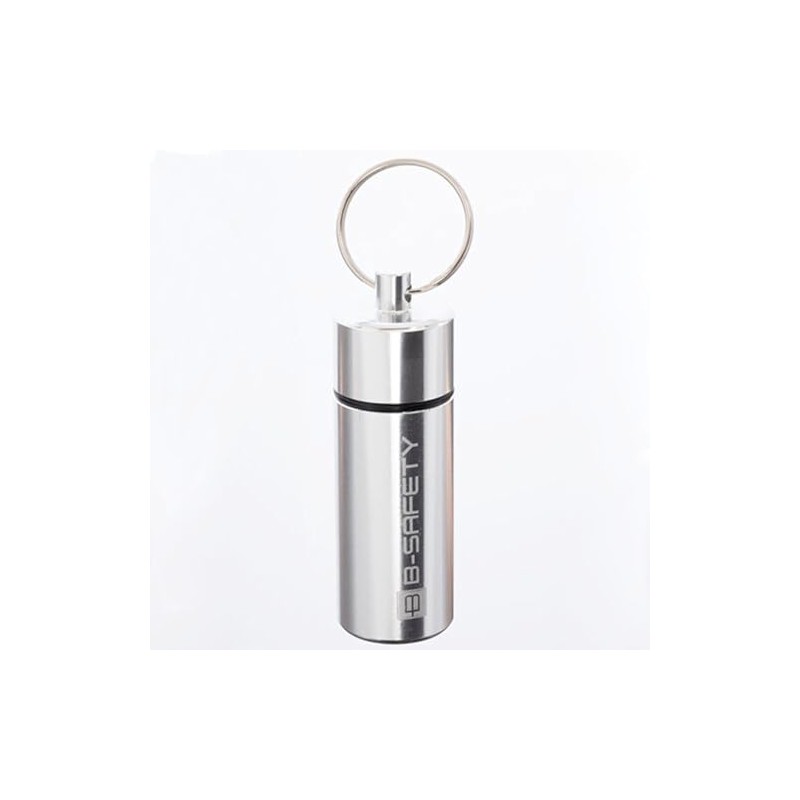 B-Safety SILENTO Aluminum Storage Box Keychain 1 Pair Ear Plugs