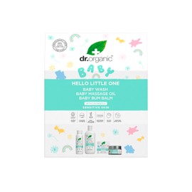 Dr Organic Baby Gift Set with Organic Calendula, Baby Wash, Bum Balm & Massage Oil, Soothing Regime, Newborn Essentials, Calming, Natural, Vegan, Cruelty-Free, Paraben & SLS-Free, Organic