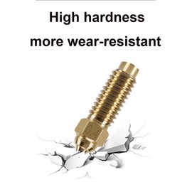 HzdaDeve 3D Printer Volcano Nozzles for Elegoo Neptune 4 Max/Plus M6 Extruder Nozzle 0.4 mm Thread Brass Nozzles Printer Head Nozzles Hotend Extruder Accessories 3D Printer Replacement (Pack of 5)