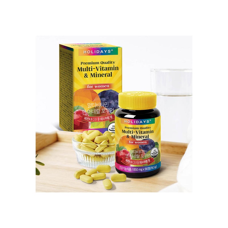 Holidays Multivitamin & Mineral for Women, 2 bottles of 90