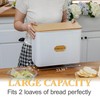 HOME PALETTE Extra Large Bread Box for Kitchen Countertop Corner