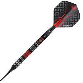WINMAU Joe Cullen 22 g Professional Softip Tungsten Darts with Flights and Stems (Waves)