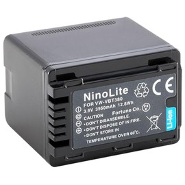 NinoLite VW-VBT380-K, VW-VQT380-K, Compatible with Panasonic, etc. vwvbt380_t.k.gai