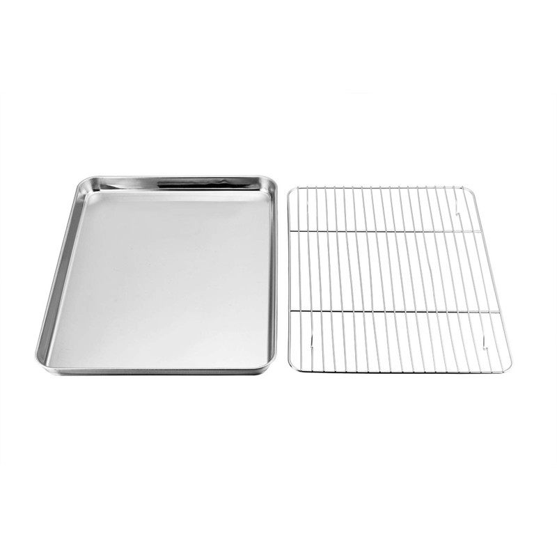 TeamFar Baking Sheet with Rack Set, Stainless Steel Baking Pan