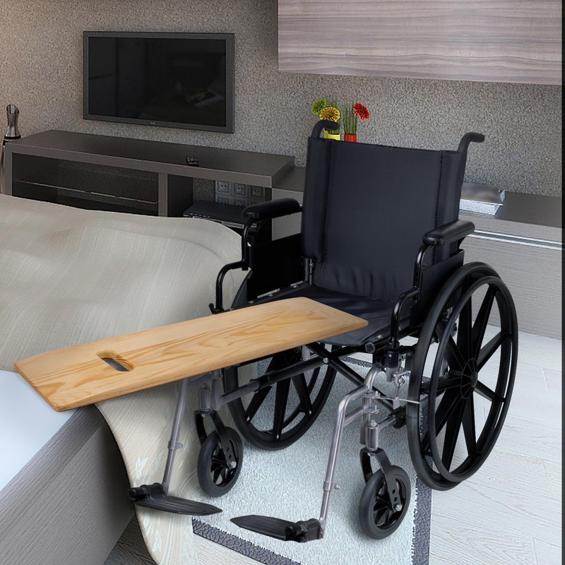 Transfer Board and Slide Board with Handles,Made of Heavy-Duty Wood,