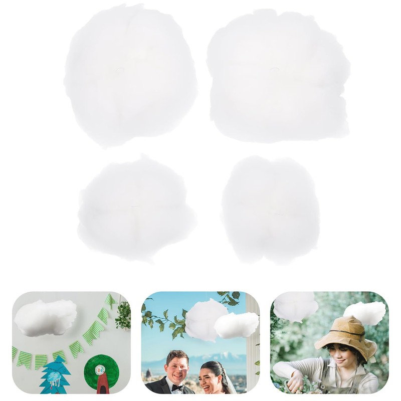Abaodam Pack of 4 Cloud Blanket Lint Bedroom Cloud Children's
